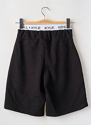 Bermuda taille élastique taille haute noir KENDALL + KYLIE femme