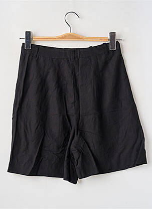 Short taille à pinces taille haute noir MANGO femme