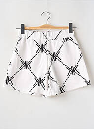 Short coupe droite taille haute blanc KENDALL + KYLIE femme