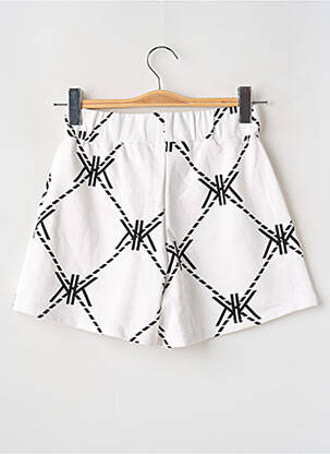 Short coupe droite taille haute blanc KENDALL + KYLIE femme