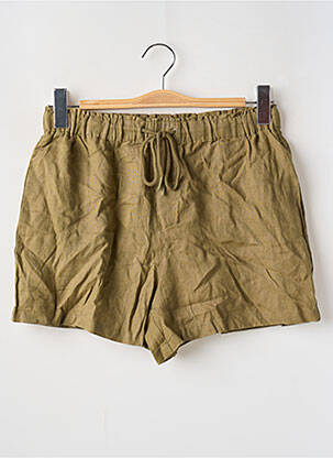 Short taille élastique taille haute vert MANGO femme