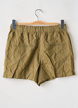 Short taille élastique taille haute vert MANGO femme