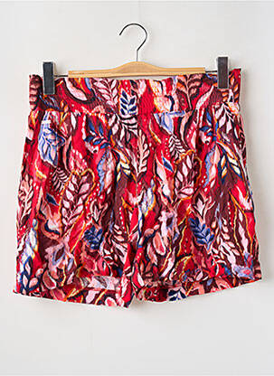 Short taille élastique taille haute rouge STREET ONE femme