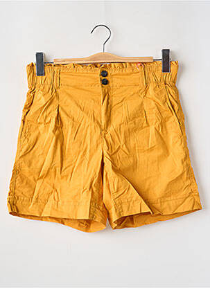 Short fermeture zippée sous rabat boutonné taille normale jaune STREET ONE femme