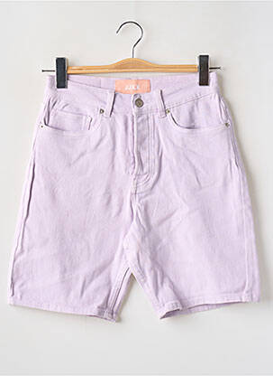 Bermuda taille haute taille haute violet JJXX femme