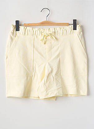Short coupe droite taille haute jaune MANGO femme
