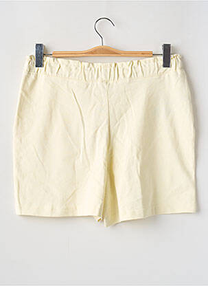 Short coupe droite taille haute jaune MANGO femme