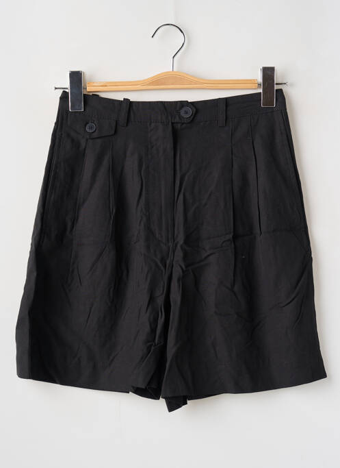 Short taille à pinces taille haute noir MANGO femme