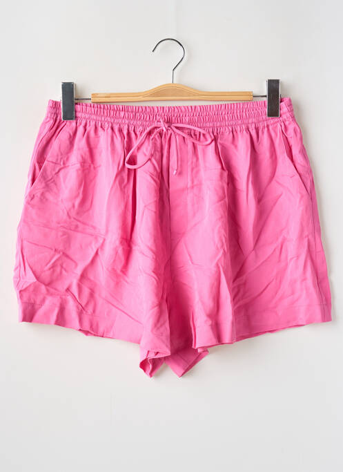 Short taille élastique taille haute rose MANGO femme