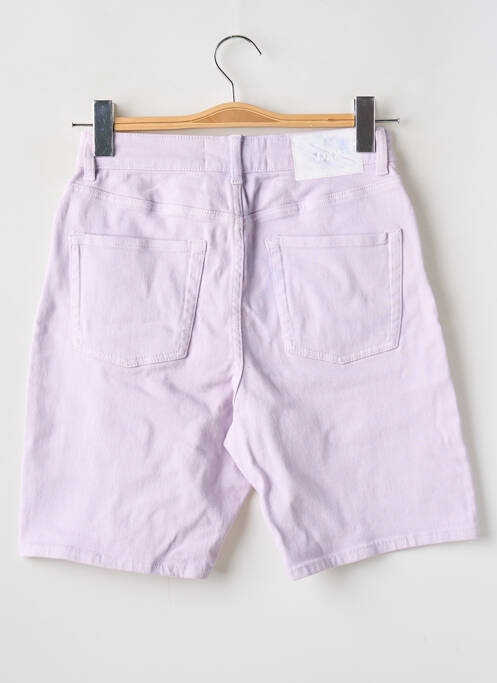 Bermuda taille haute taille haute violet JJXX femme