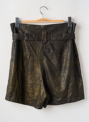 Short taille à pinces taille haute noir NÜ femme