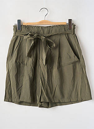 Short coupe fluide taille haute vert BELLITA femme