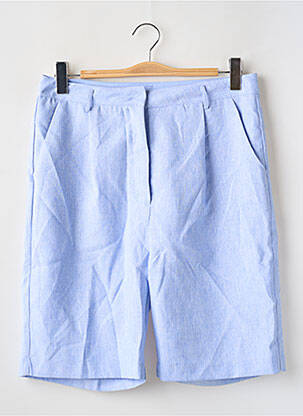 Bermuda taille haute taille haute bleu LILI SIDONIO femme