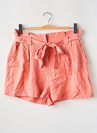 Short taille à pinces taille haute rose SUPERDRY femme