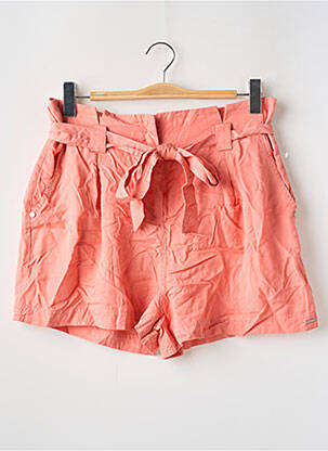 Short taille à pinces taille haute rose SUPERDRY femme