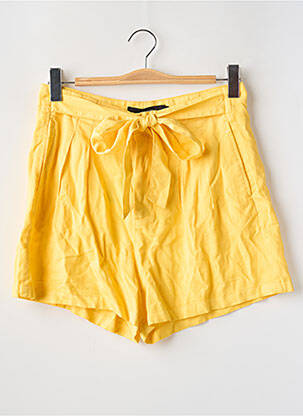 Short taille à pinces taille haute jaune VERO MODA femme