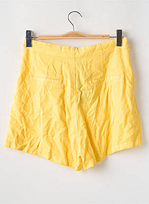 Short taille à pinces taille haute jaune VERO MODA femme