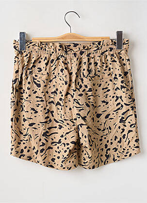 Short taille élastique taille haute beige GARCIA femme
