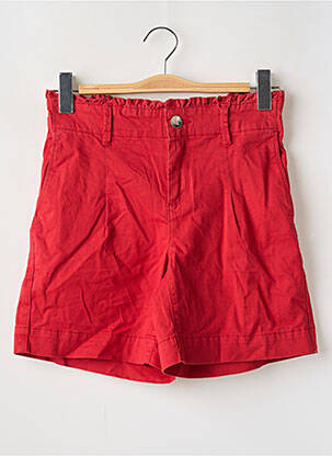 Short taille à pinces taille haute rouge STREET ONE femme