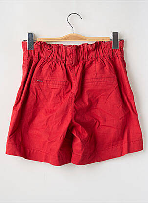 Short taille à pinces taille haute rouge STREET ONE femme
