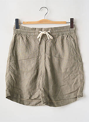 Bermuda taille élastique taille haute vert S.OLIVER femme