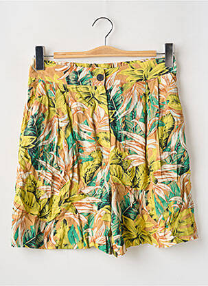 Bermuda taille à pinces taille haute vert MANGO femme