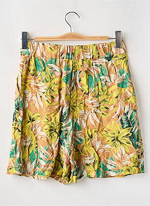 Bermuda taille à pinces taille haute vert MANGO femme