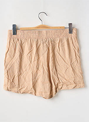 Short taille élastique taille haute beige HAILYS femme