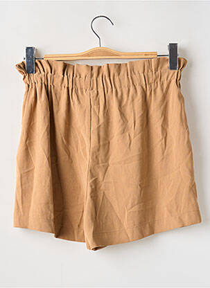 Short taille élastique taille haute beige ONLY femme