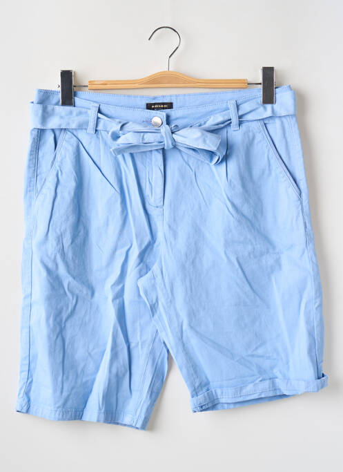 Bermuda taille à pinces taille normale bleu MORE & MORE femme