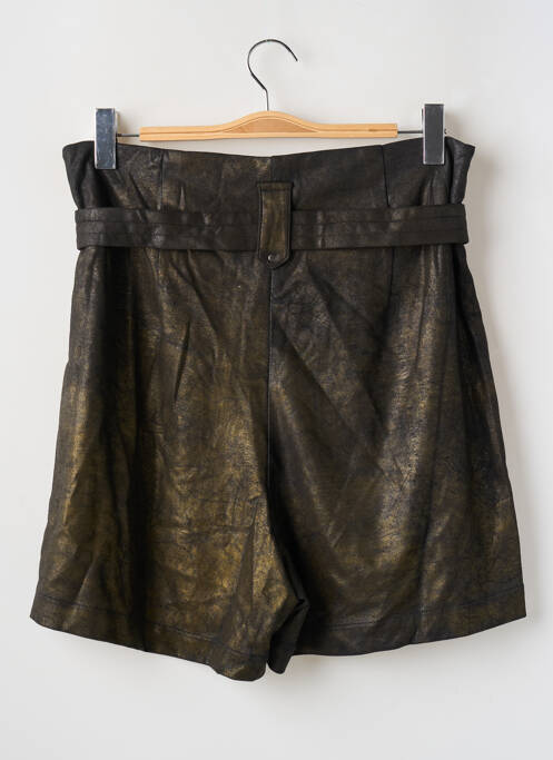 Short taille à pinces taille haute noir NÜ femme