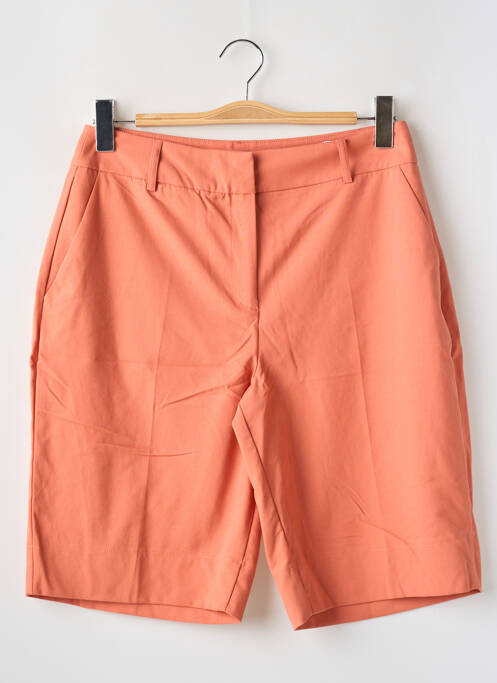 Bermuda taille à pinces taille normale orange DEUX. BY ELINE DE MUNCK femme