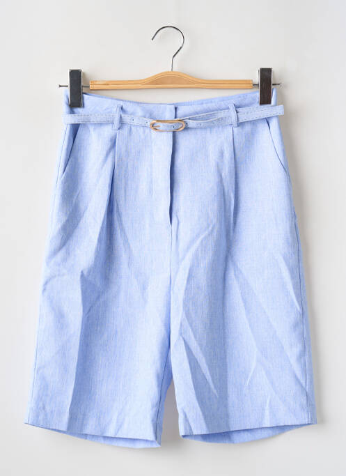 Bermuda taille haute taille haute bleu LILI SIDONIO femme