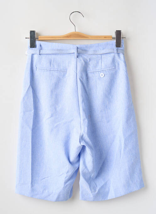 Bermuda taille haute taille haute bleu LILI SIDONIO femme