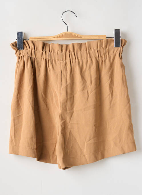 Short taille élastique taille haute beige ONLY femme