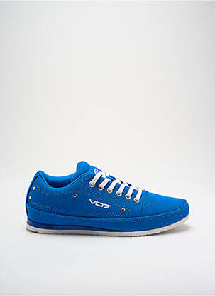 Baskets semelle amovible bout rond bleu fonce V07 homme