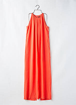 Robe longue sans manche sans manche orange BCBGMAXAZRIA femme