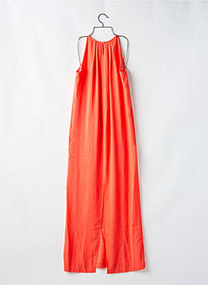 Robe longue sans manche sans manche orange BCBGMAXAZRIA femme