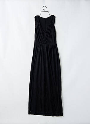 Robe longue coupe évasée sans manche noir OASIS femme