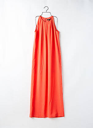 Robe longue sans manche sans manche orange BCBGMAXAZRIA femme