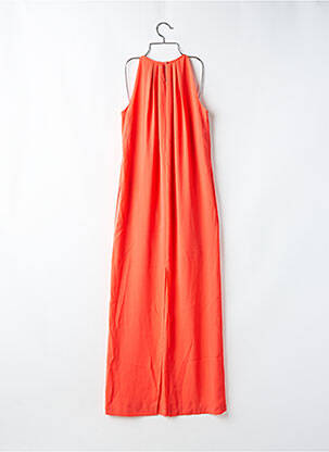 Robe longue sans manche sans manche orange BCBGMAXAZRIA femme