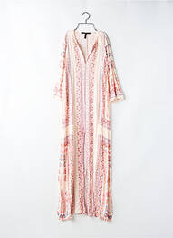 Robe longue manches longues manches longues rose BCBGMAXAZRIA femme