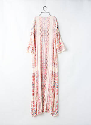 Robe longue manches longues manches longues rose BCBGMAXAZRIA femme