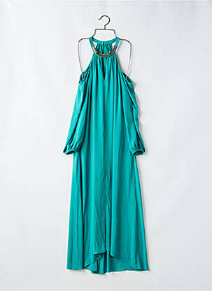 Robe longue manches longues manches longues vert BCBGMAXAZRIA femme