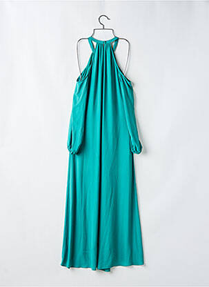 Robe longue manches longues manches longues vert BCBGMAXAZRIA femme