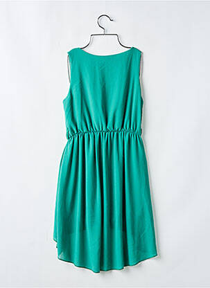 Robe mi-longue sans manche sans manche vert MADE IN ITALY femme