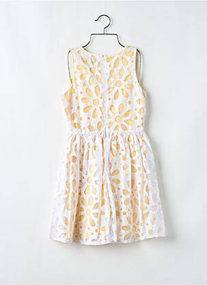 Robe courte sans manche sans manche jaune YUMI femme
