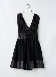 Robe courte sans manche sans manche noir NAF NAF femme