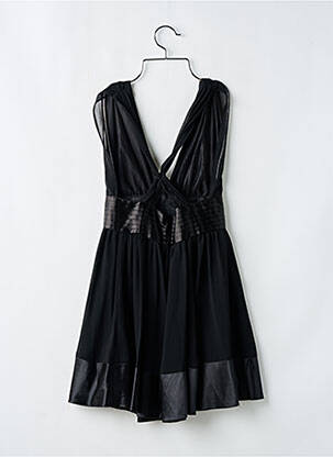 Robe courte sans manche sans manche noir NAF NAF femme