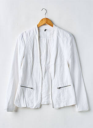 Veste chic poches blanc NAF NAF femme